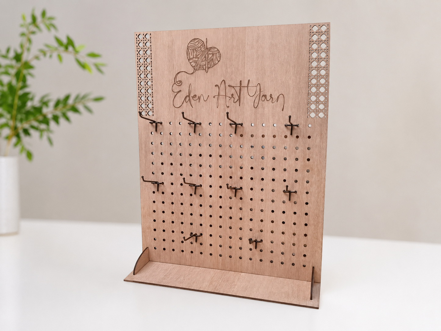 Pegboard display with logo - 45x58cm