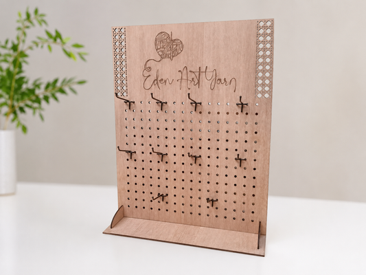 Pegboard display with logo - 45x58cm