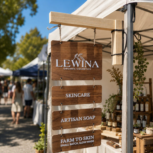 Hanging tiered signs