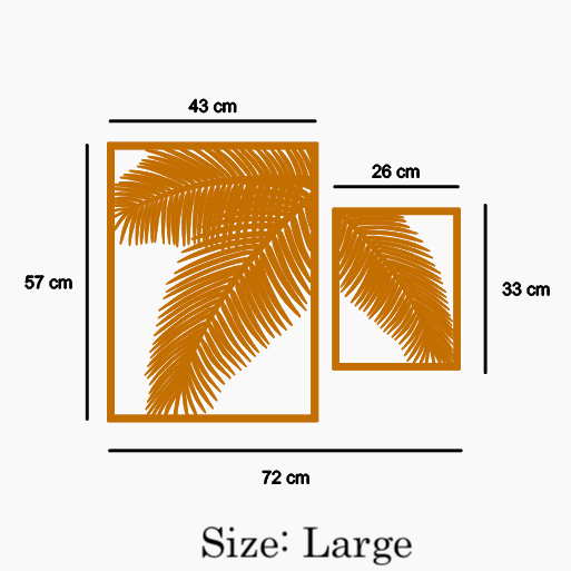 Palm tree Leaves Wall Art