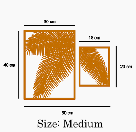 Palm tree Leaves Wall Art