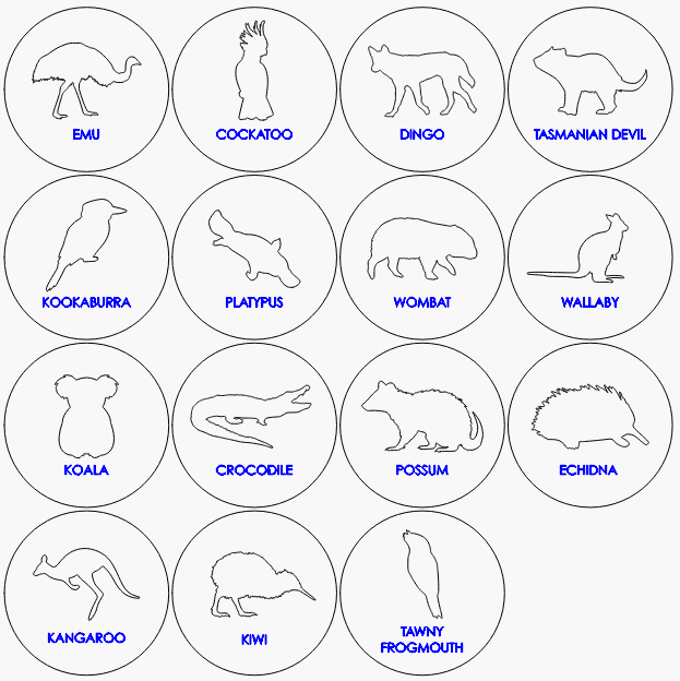 Coasters - Australian Animals