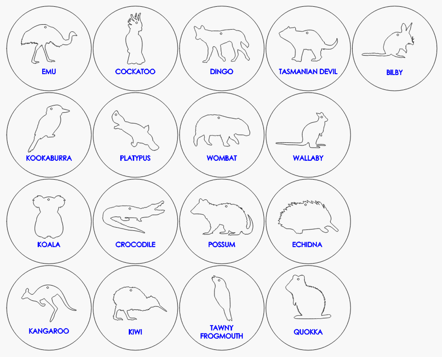 Coasters - Australian Animals