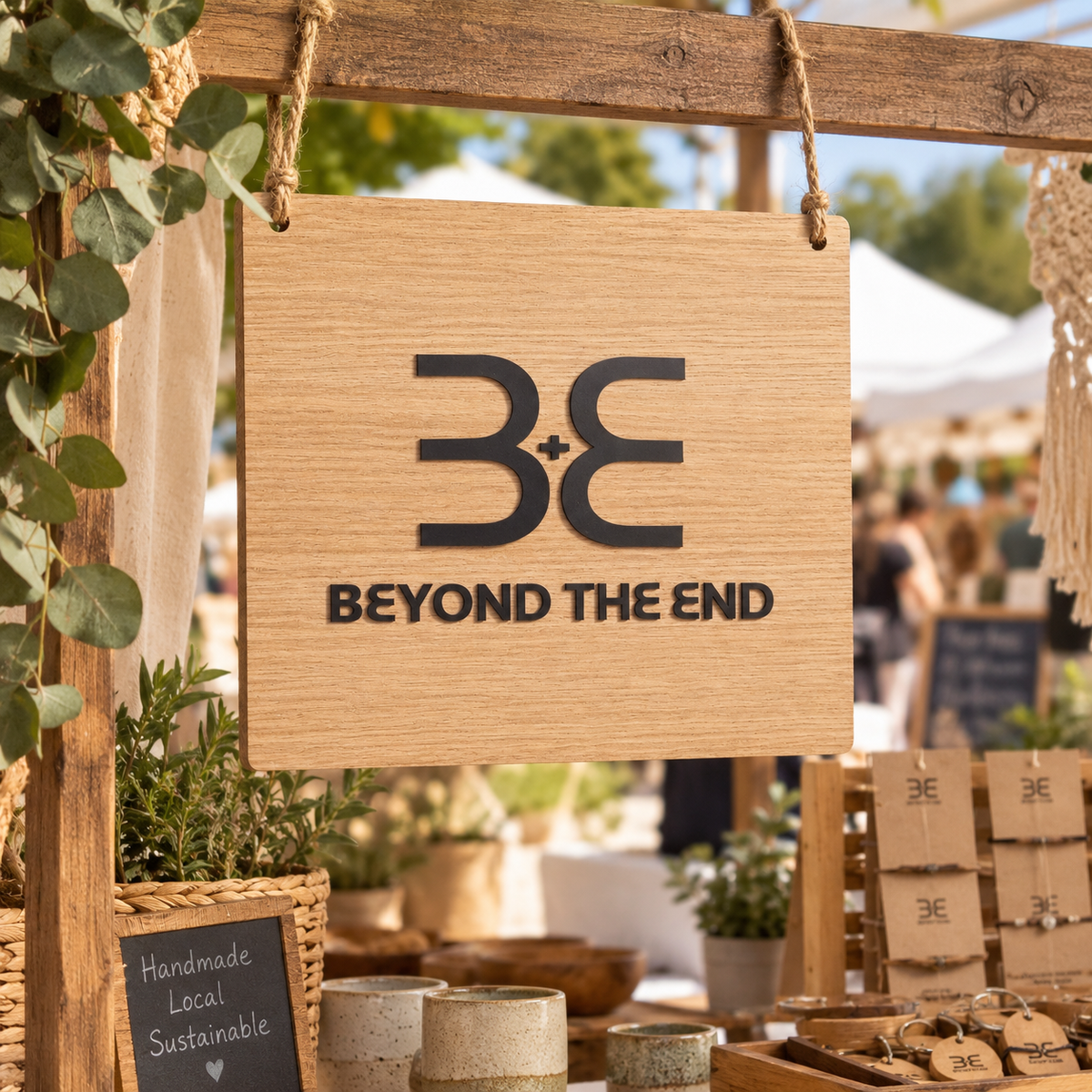 Square business sign - 30cm