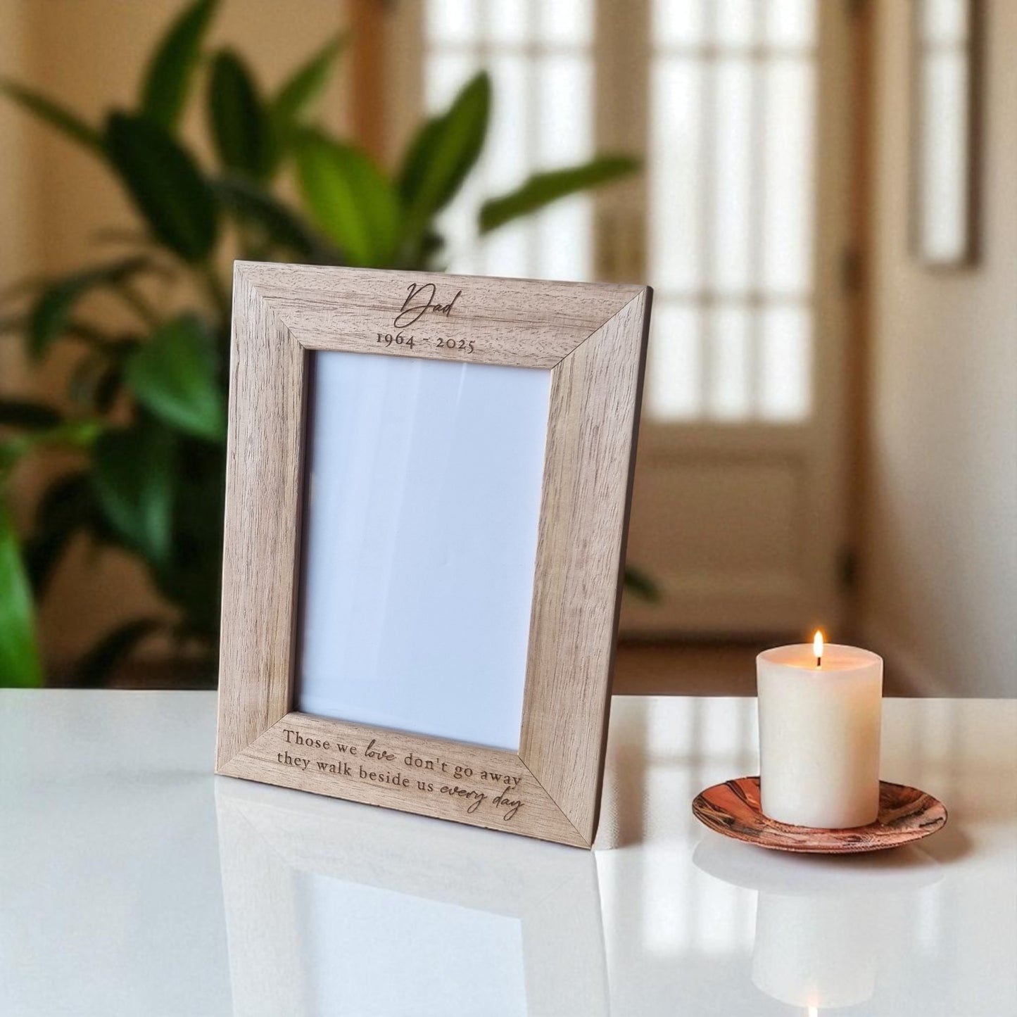 Engraved photo frame - 4x6 picture