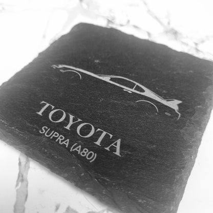 Slate coaster - Toyota Supra