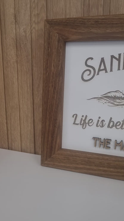 Family Name Sign - Sand and Surf