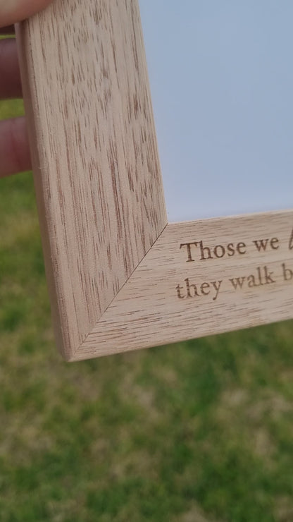 Engraved photo frame - 4x6 picture