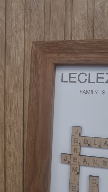Family Name Sign - Crosswords