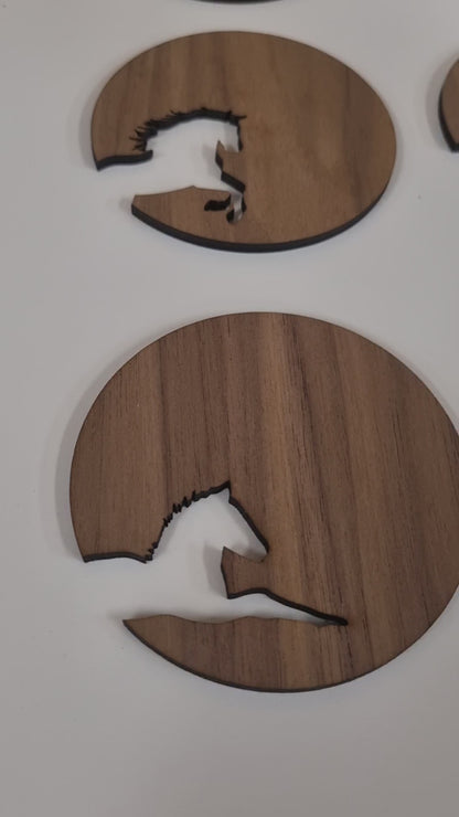 Cutout coasters - Horse