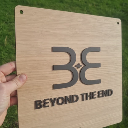 Square business sign - 30cm