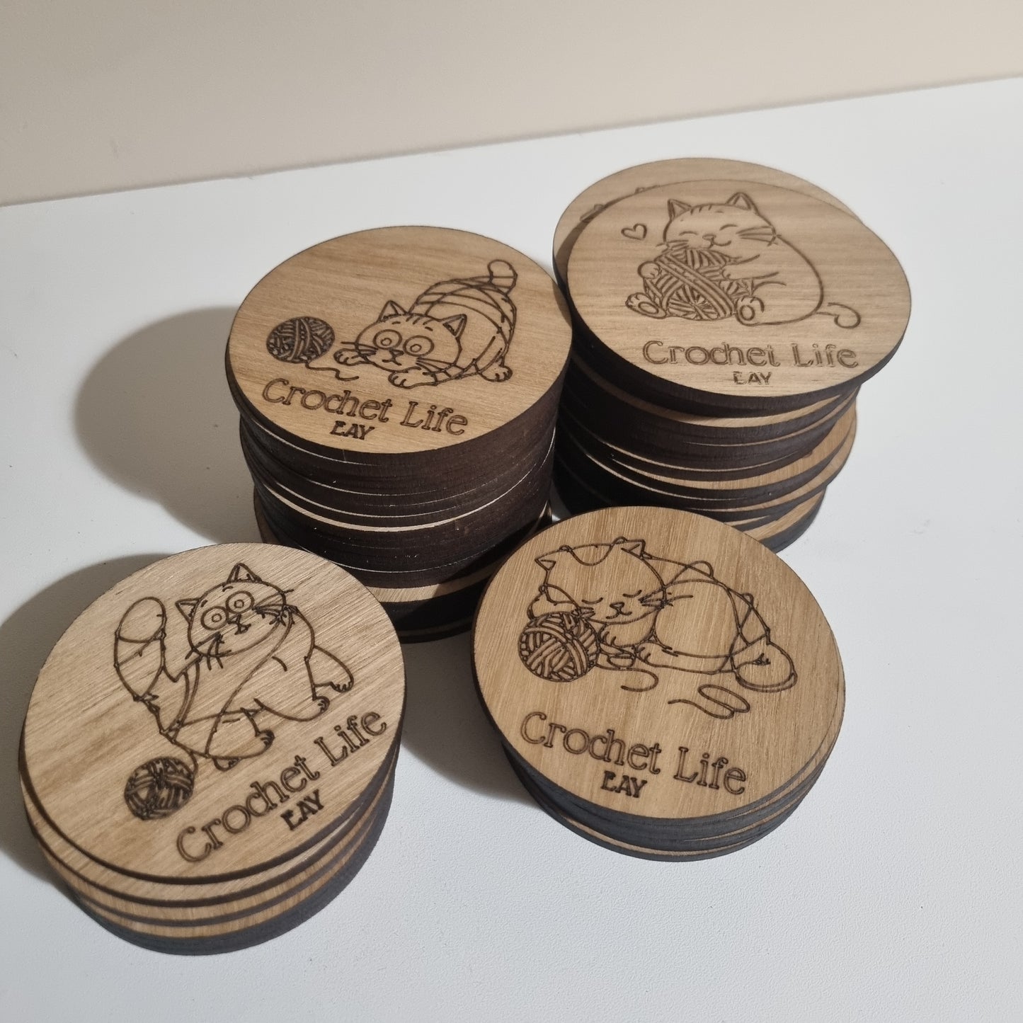 Custom scored coasters