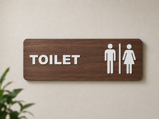 Toilet sign