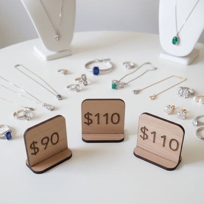 Mini price sign