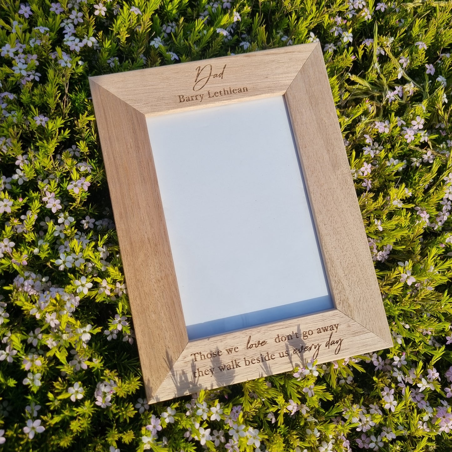Engraved photo frame - 4x6 picture
