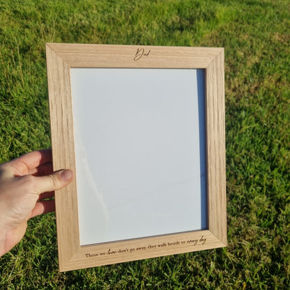 Engraved photo frame - 8x10 picture