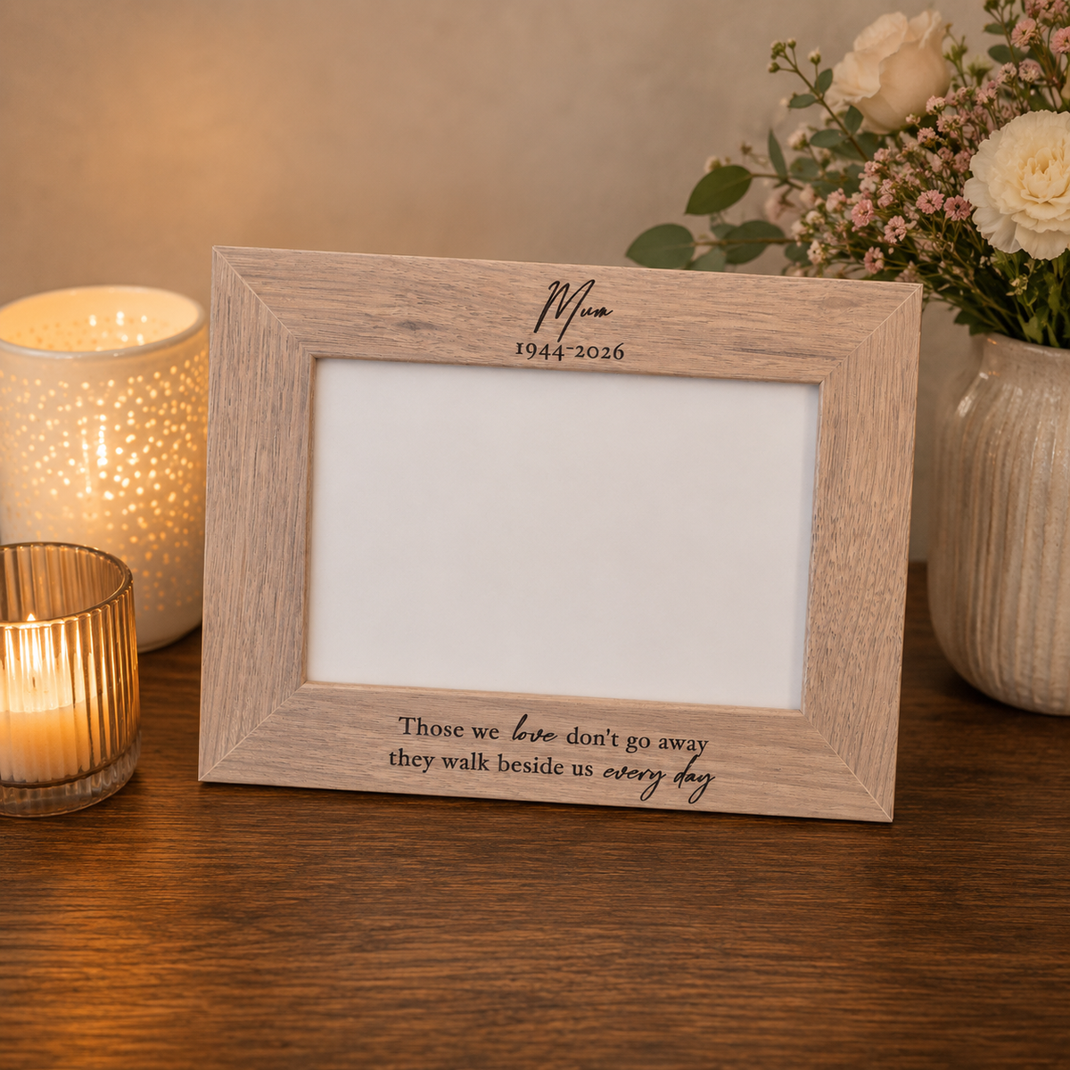 Engraved photo frame - 4x6 picture