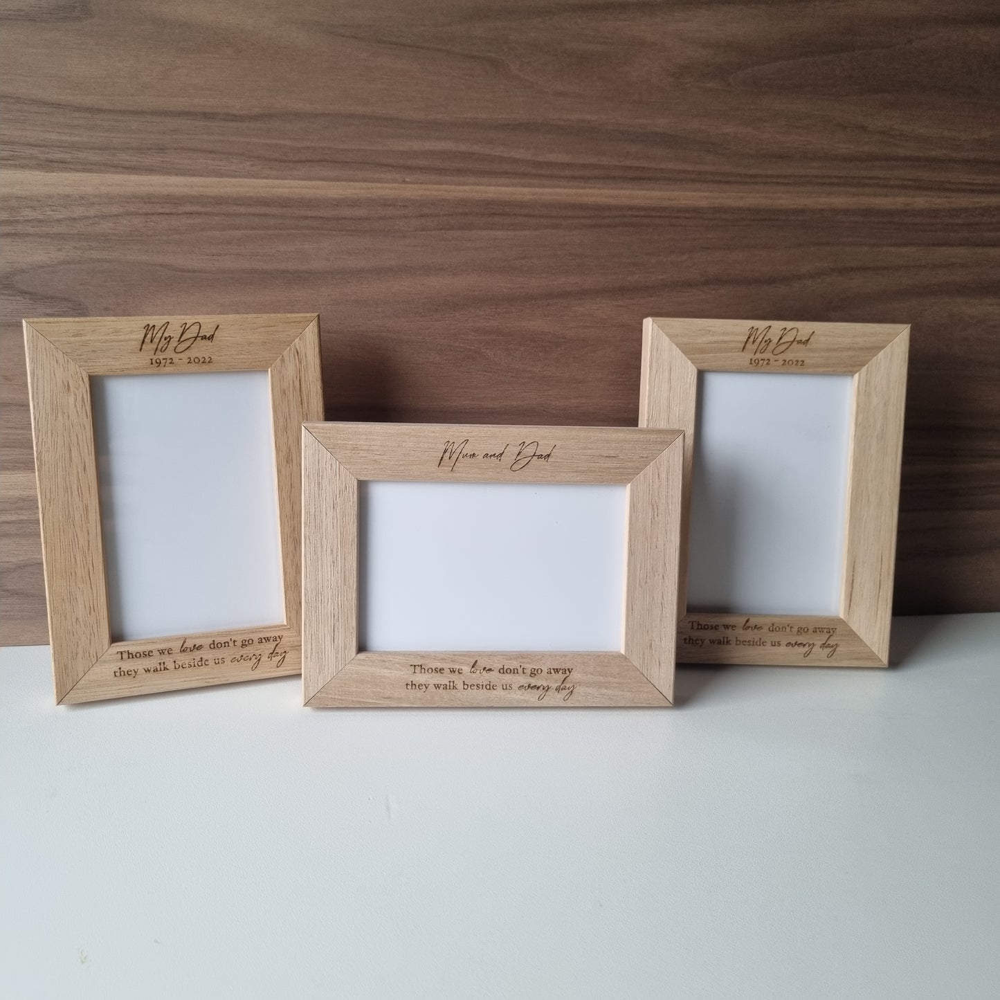 Engraved photo frame - 4x6 picture