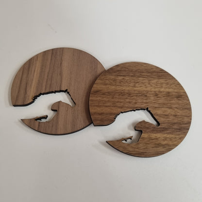 Cutout coasters - Horse