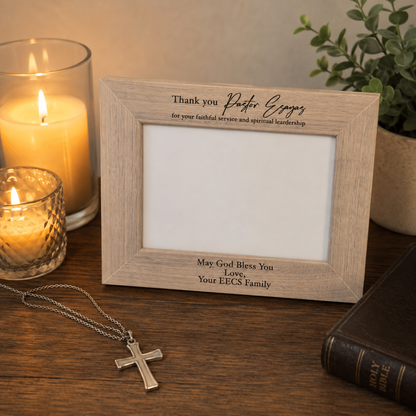 Engraved photo frame - 4x6 picture
